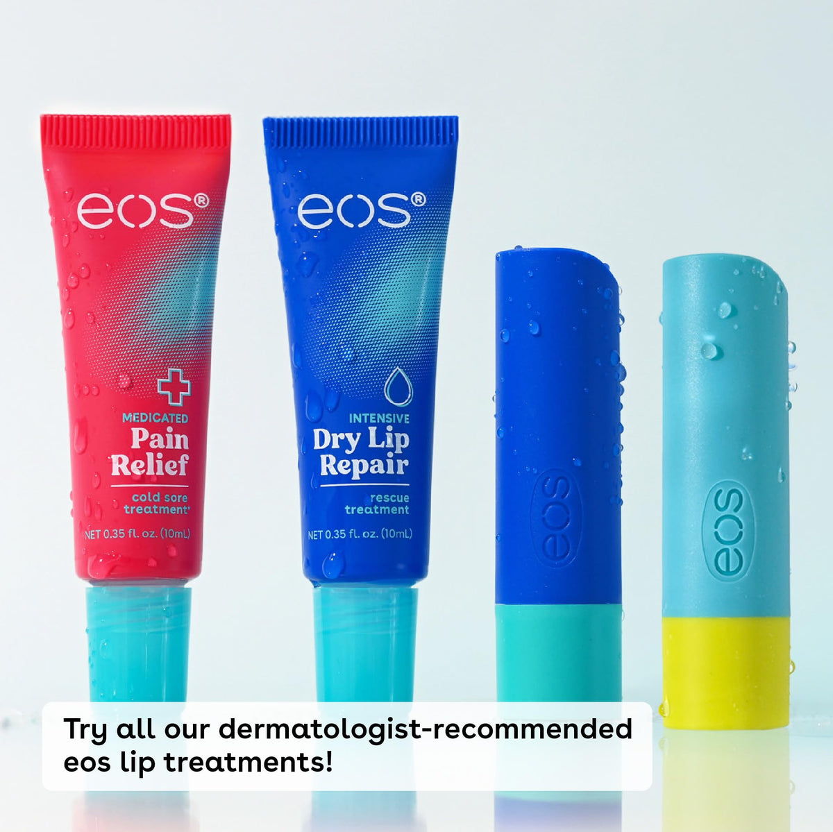eos Baume à Lèvres Réparateur Hero 24H Hydratation Fraise en application