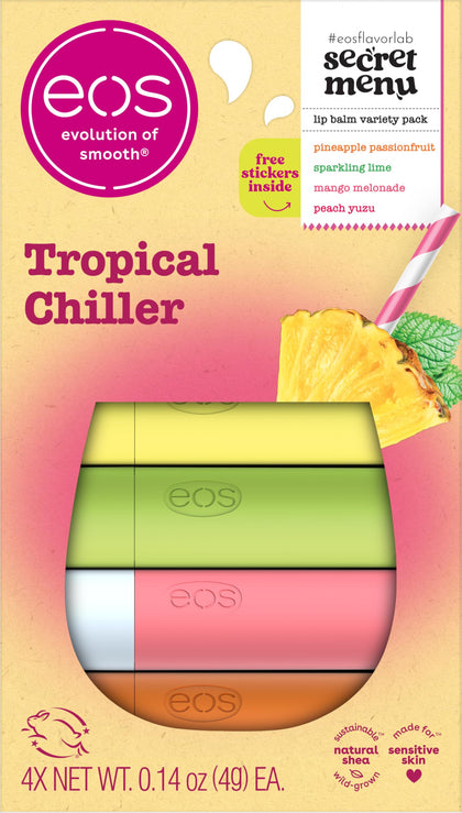 eos Baume à Lèvres Tropical Chiller saveur Pineapple Passionfruit