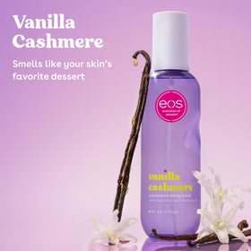 eos Brume de Corps Cashmere Vanille 180 ml flacon avec vaporisateur