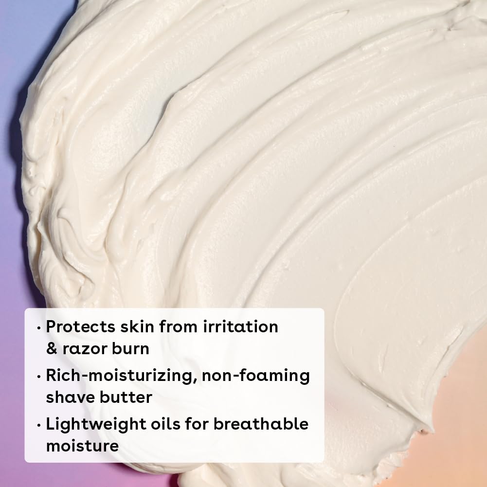 eos Crème à Raser Vanille Cashmere ouvert avec texture crémeuse