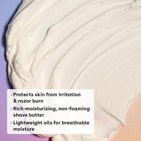 eos Crème à Raser Vanille Cashmere ouvert avec texture crémeuse