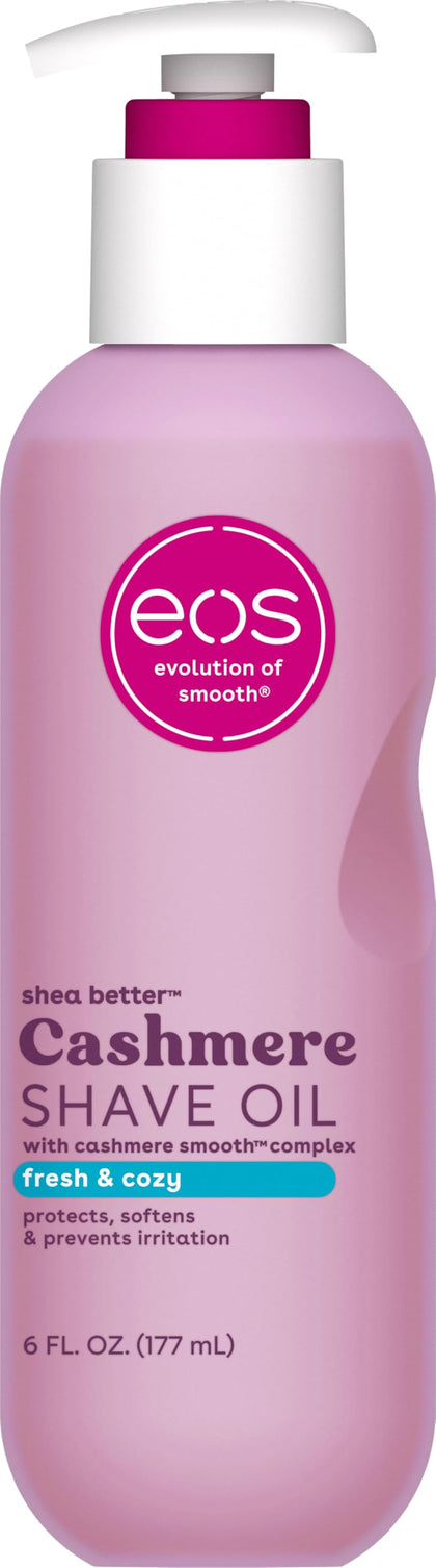 eos Huile de Rasage Cashmere 177ml vue avant avec étiquette