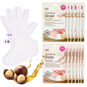 Epielle Masques Hydratants pour Mains et Pieds, 6 Paires, vue avant
