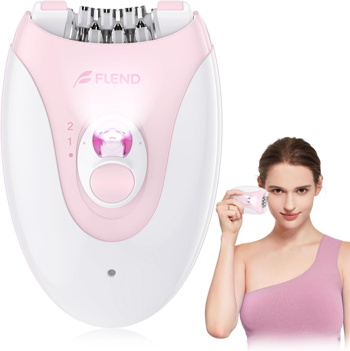 Épilateur BEAUZMO vue de face avec lumière LED