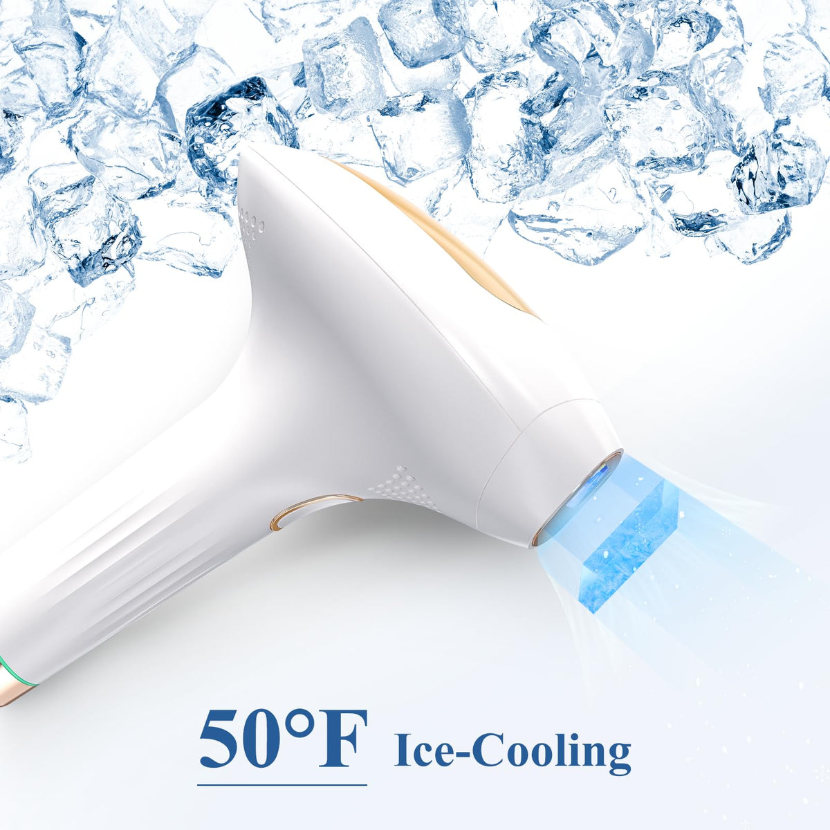 Épilateur IPL XSOUL en fonctionnement sur la peau