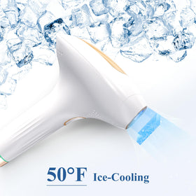 Épilateur IPL XSOUL en fonctionnement sur la peau