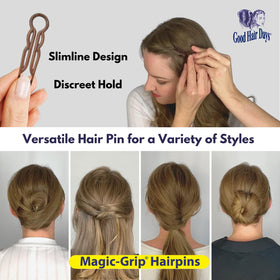 Épingle à cheveux U-Pins Good Hair Days avec cheveux longs et épais