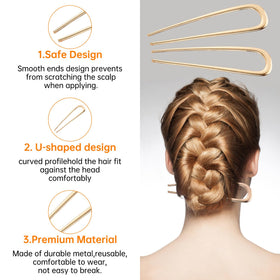 Épingles à cheveux BEoffer sur un fond blanc, détails de finition