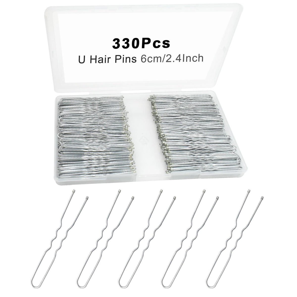 Épingles à cheveux en U YINGFENG 330 comptant dans une boîte de rangement