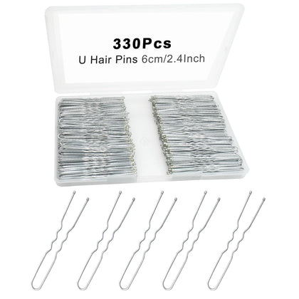 Épingles à cheveux en U YINGFENG 330 comptant dans une boîte de rangement