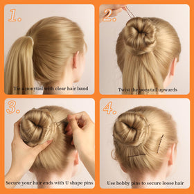 Épingles à cheveux et élastiques pour coiffures variées