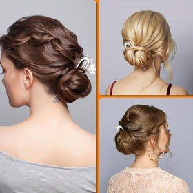 Épingles à cheveux françaises BEoffer en noir, présentation en groupe