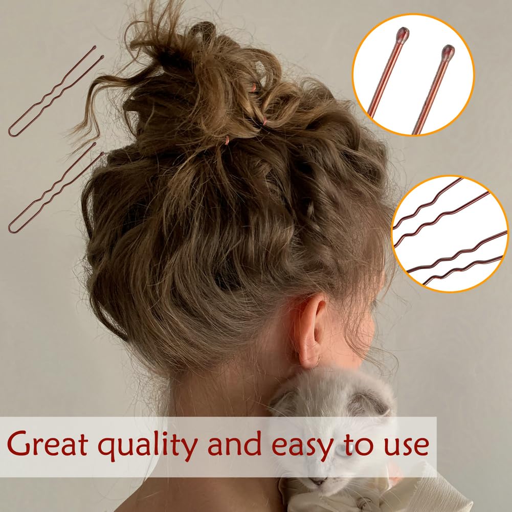 Épingles à cheveux U YINGFENG en utilisation sur un chignon