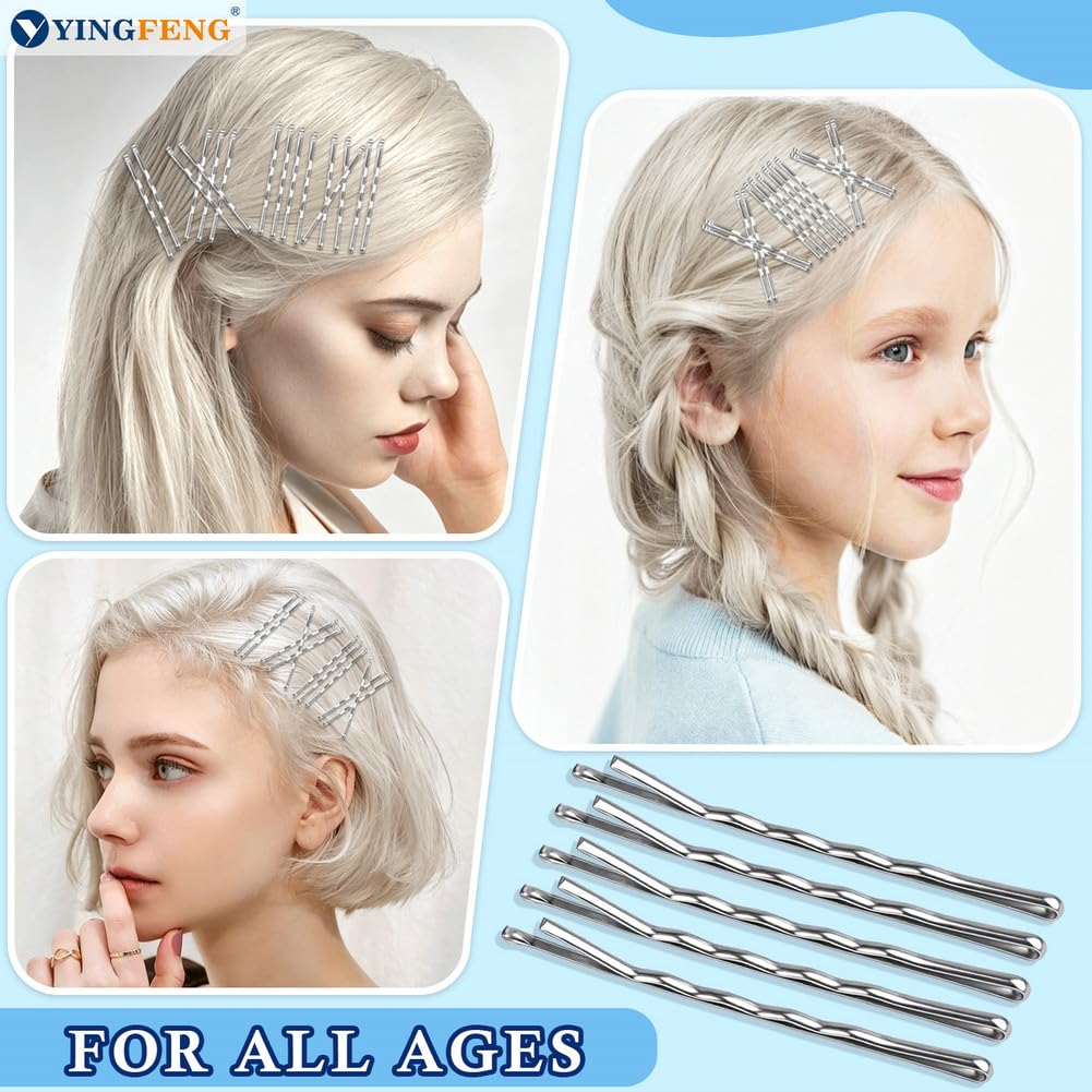 Épingles à cheveux YINGFENG en situation, utilisées dans une coiffure