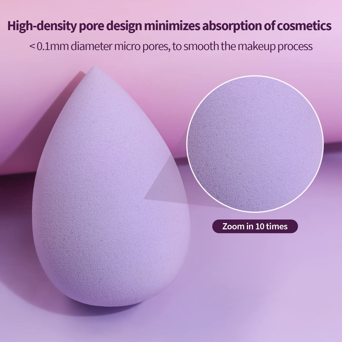 Éponge à maquillage BEAKEY avec une texture douce au toucher