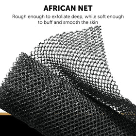 Éponge africaine VALITIC en usage sur la peau