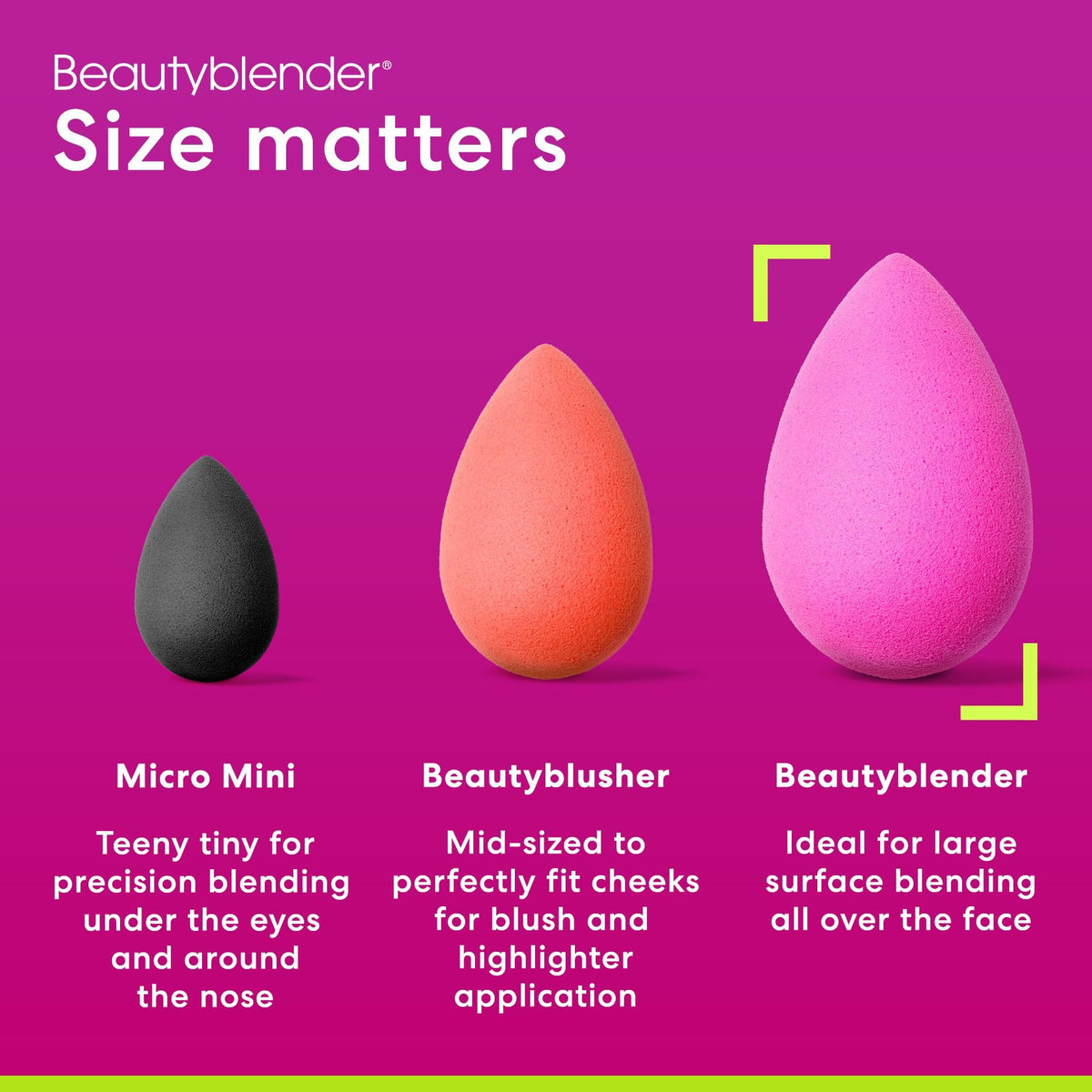 Éponge beautyblender rose avec gouttes d'eau pour activation