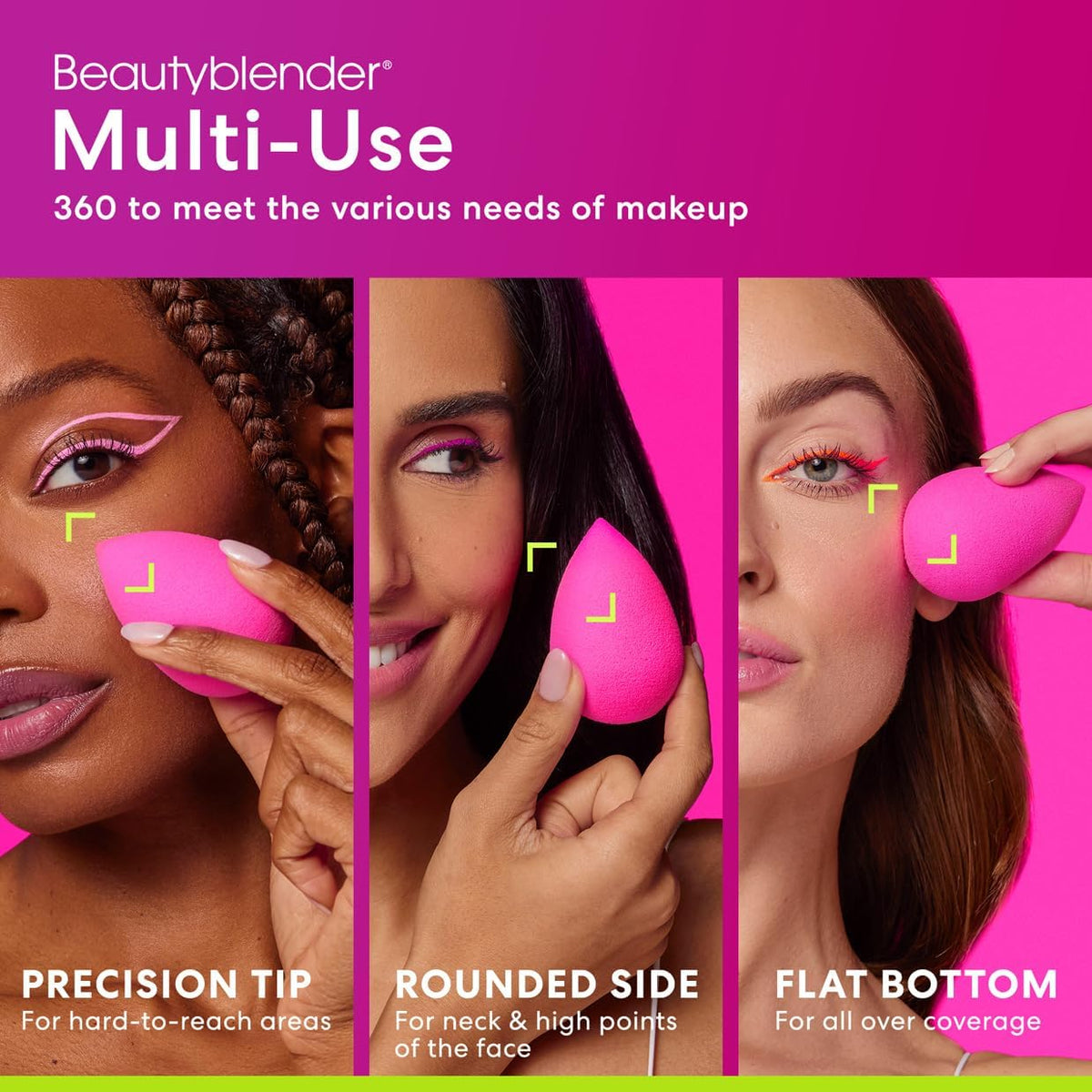 Éponge beautyblender rose avec texture douce