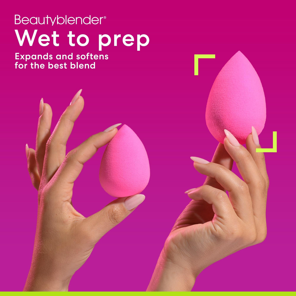 Éponge beautyblender rose dans son emballage