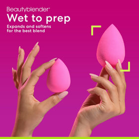 Éponge beautyblender rose dans son emballage
