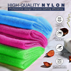 Éponge de bain africaine UJFQBH colorée avec dimensions