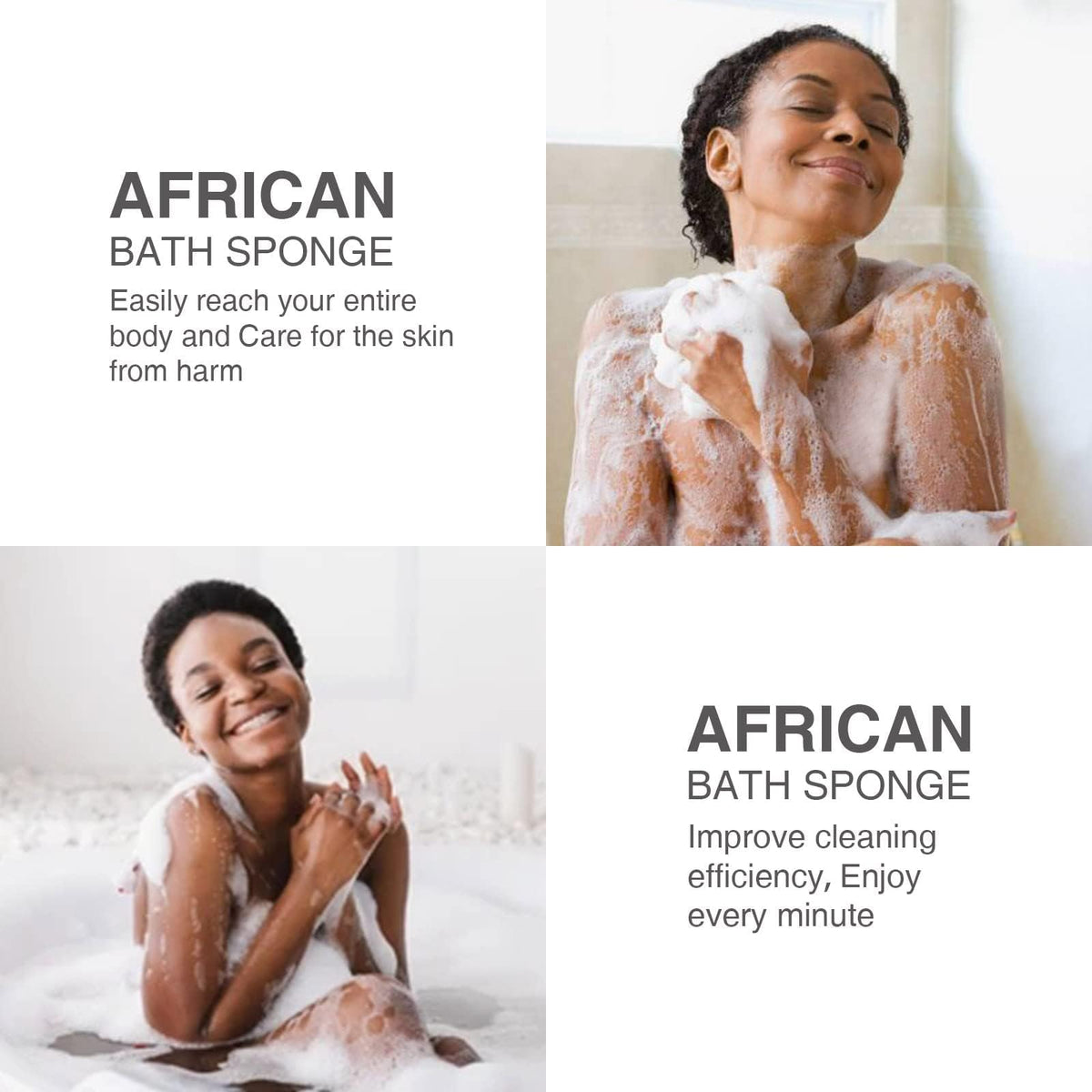 Éponge de bain africaine UJFQBH couleur verte en utilisation