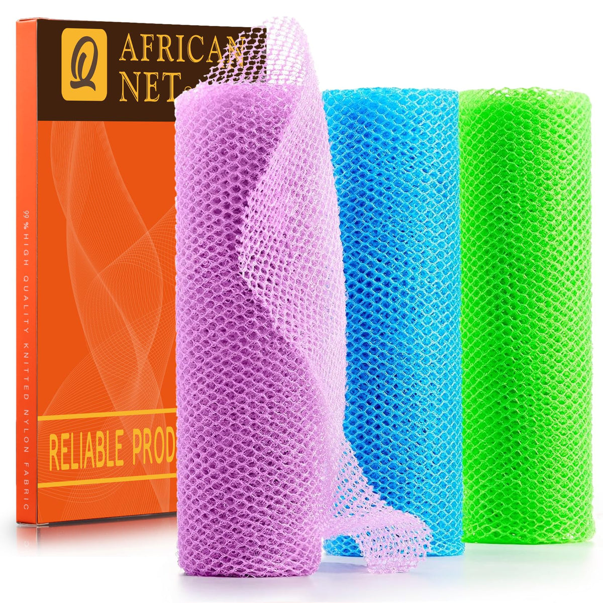Éponge de bain africaine UJFQBH couleur violet clair