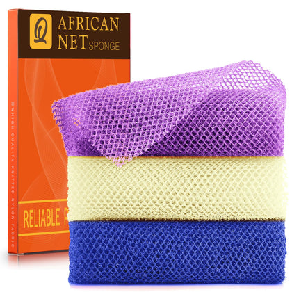 Éponge de bain africaine UJFQBH couleur violet, vue de face