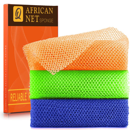 Éponge de bain africaine UJFQBH en couleur orange