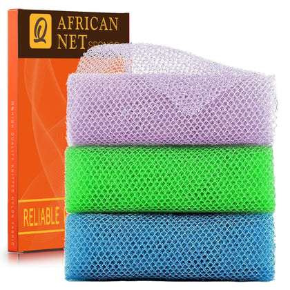 Éponge de bain africaine UJFQBH en couleur violette, vue de face