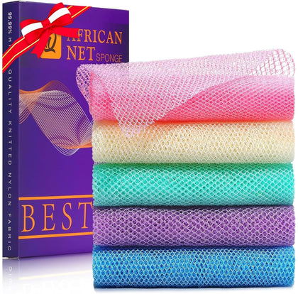 Éponge de bain africaine UJFQBH en couleur violette vue de face
