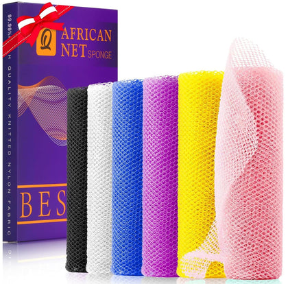 Éponge de bain africaine UJFQBH en rose, vue de face
