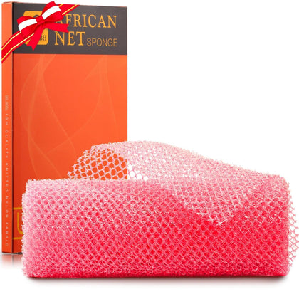 Éponge de bain africaine UJFQBH rose vue avant