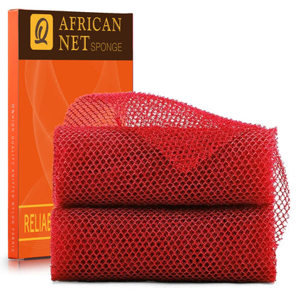 Éponge de bain africaine UJFQBH rouge vue avant