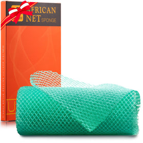 Éponge de Bain Africaine UJFQBH verte vue de face