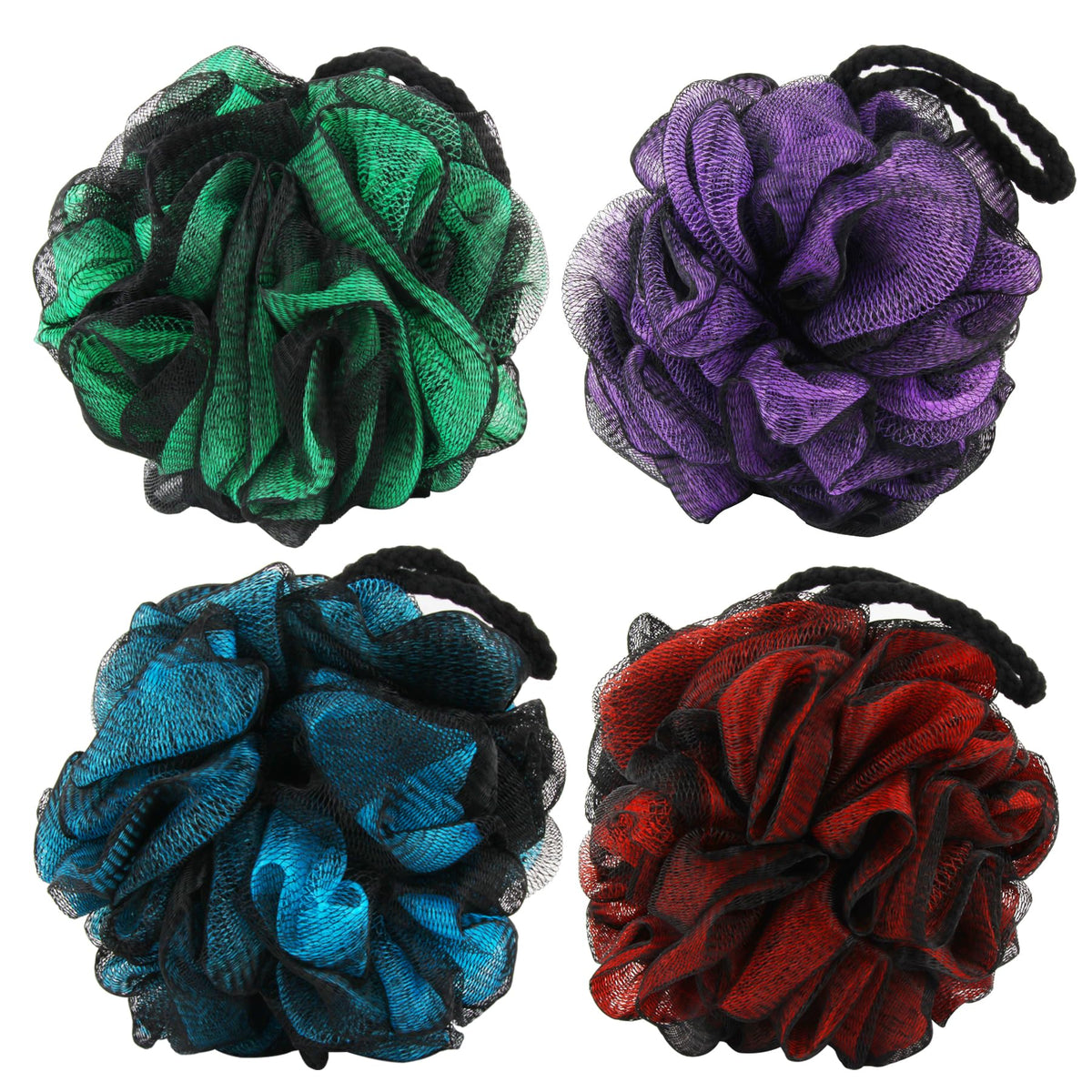 Éponge de bain Chuya 60g vue de face avec maille douce