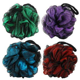 Éponge de bain Chuya 60g vue de face avec maille douce