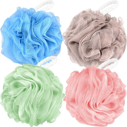 Éponge de Bain Fu Store bleu, vue de face