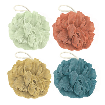 Éponge de bain loofah RNOAFMU jaune vue avant