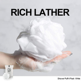 Éponge de bain Loofah WhaleLife, texture douce et mousse abondante