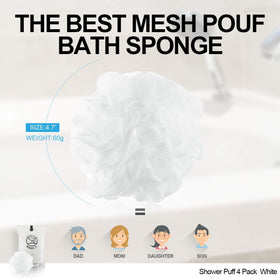 Éponge de bain Loofah WhaleLife, utilisation dans la douche