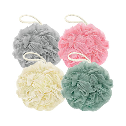Éponge de bain RNOAFMU en couleur rose vue de face