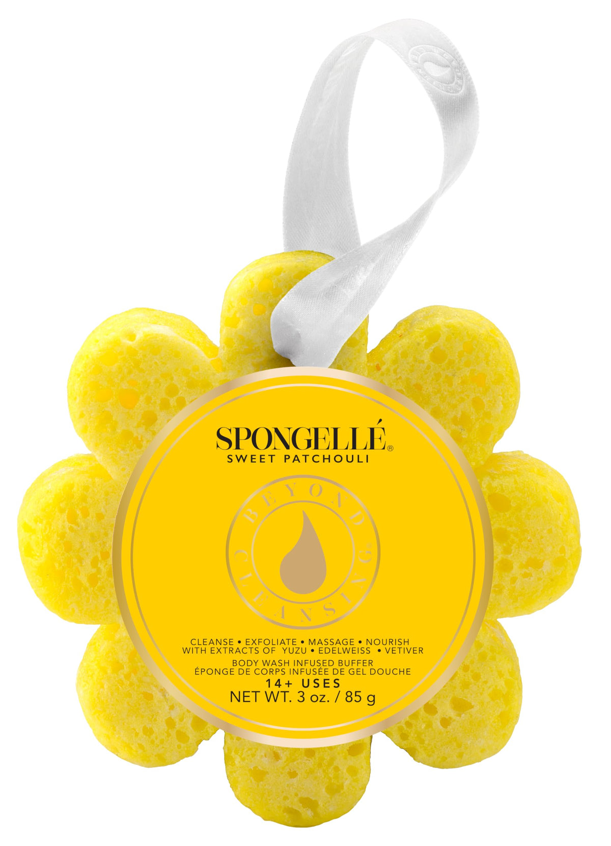 Éponge de bain SPONGELLÉ Sweet Patchouli vue de face