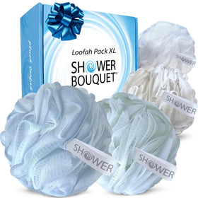 Éponge de bain XL Shower Bouquet couleur pastel vue de face