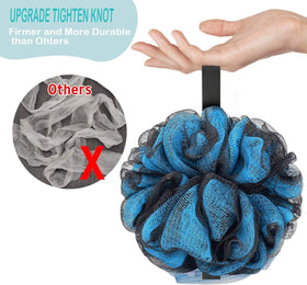 Éponge de douche luffa Fu Store couleur rouge vue de côté