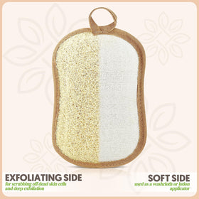 Éponge de loofah ALMOONI avec bande de main intégrée