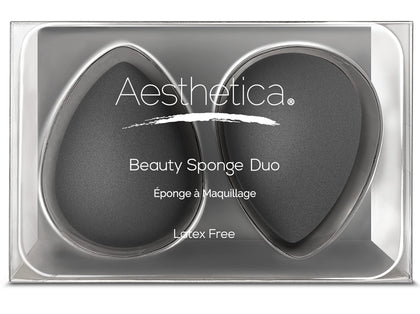 Éponge de maquillage Aesthetica vue de face, couleur rose