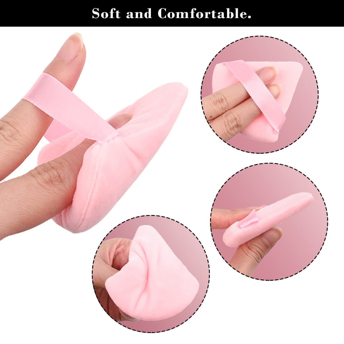Éponge de maquillage RAREIUS utilisée pour appliquer du fond de teint