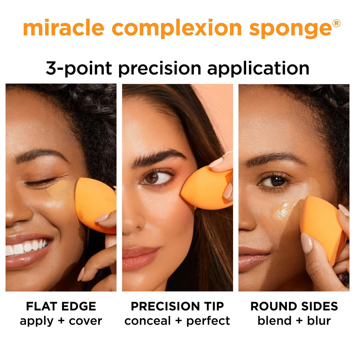 Éponge de maquillage Real Techniques sur fond neutre
