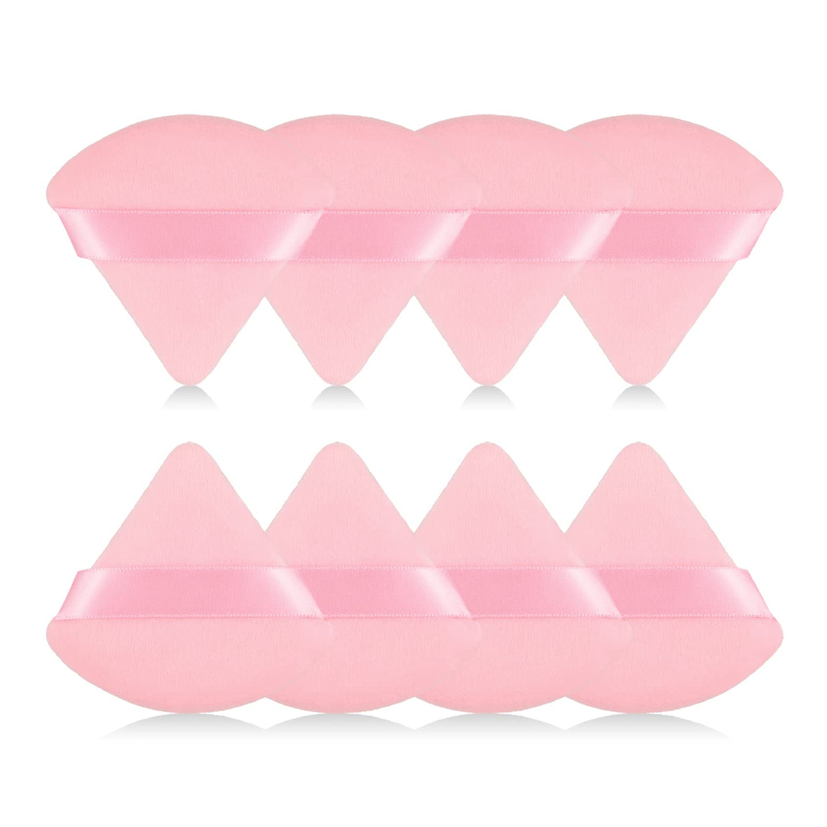 Éponge de maquillage triangulaire RAREIUS en velours, vue de face